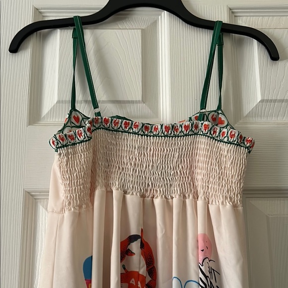 Colorful Tropical Print Maxi Dress - Picture 6 of 8